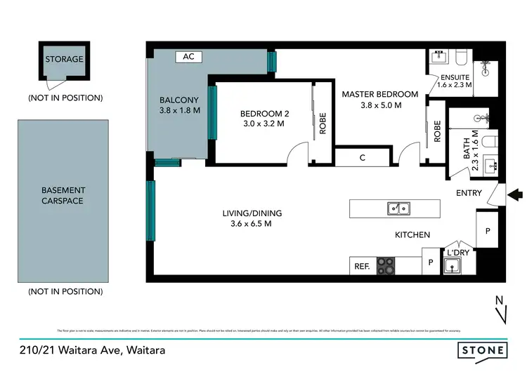 Floorplan of Homely apartment listing, 210/21 Waitara Avenue, Waitara NSW 2077
