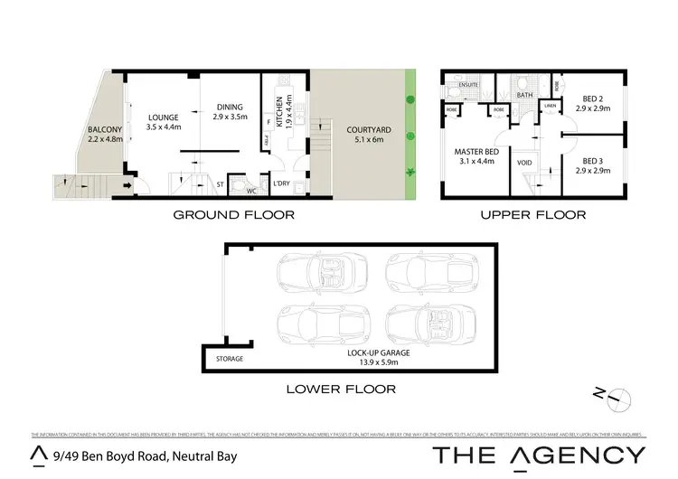 Floorplan of Homely townhouse listing, 9/49 Ben Boyd Road, Neutral Bay NSW 2089