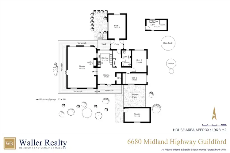 Floorplan of Homely house listing, 6680 Midland Highway, Guildford VIC 3451