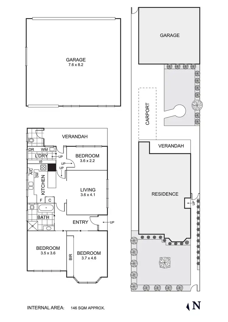 Floorplan of Homely house listing, 42 Clarendon Street, Coburg VIC 3058