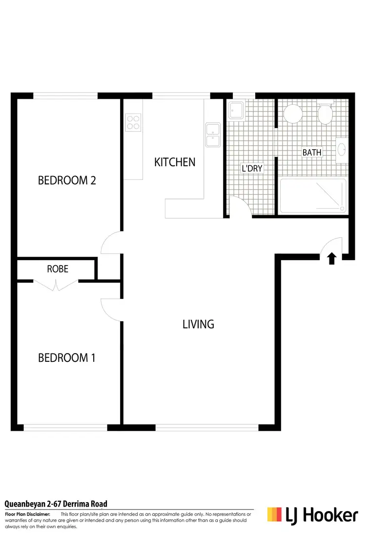 Floorplan of Homely unit listing, 2/67 Derrima Road, Queanbeyan NSW 2620