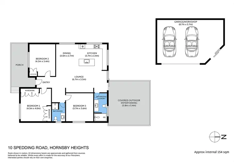 Floorplan of Homely house listing, 10 Spedding Road, Hornsby Heights NSW 2077