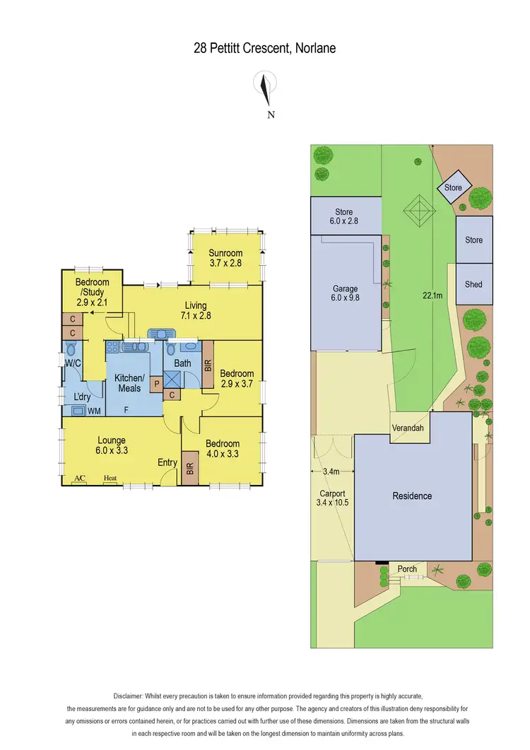 Floorplan of Homely house listing, 28 Pettitt Crescent, Norlane VIC 3214