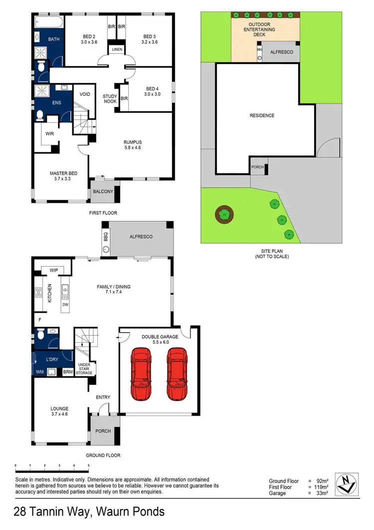 Floorplan of Homely house listing, 28 Tannin Way, Waurn Ponds VIC 3216