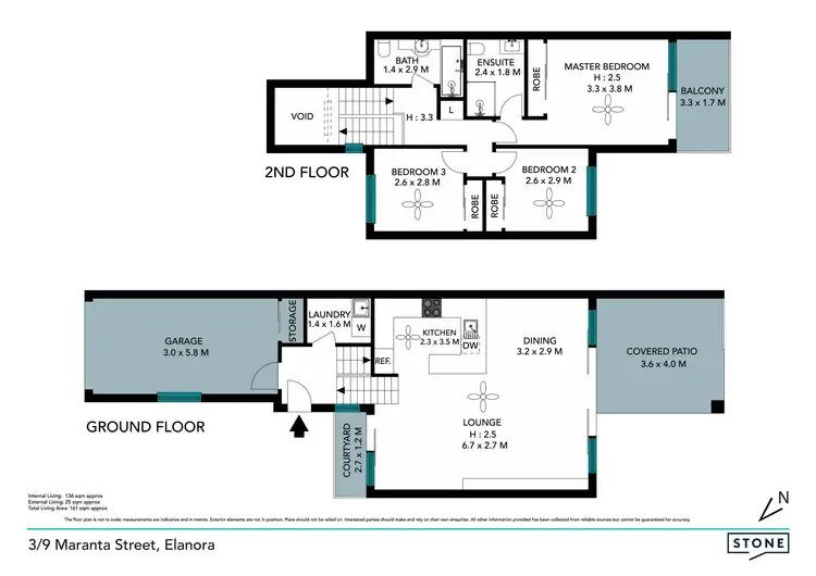 Floorplan of Homely townhouse listing, 3/9 Maranta Street, Elanora QLD 4221