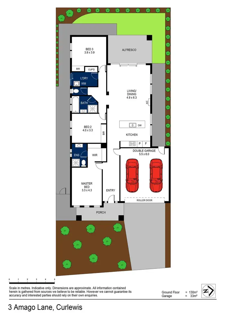 Floorplan of Homely house listing, 3 Amago Lane, Curlewis VIC 3222
