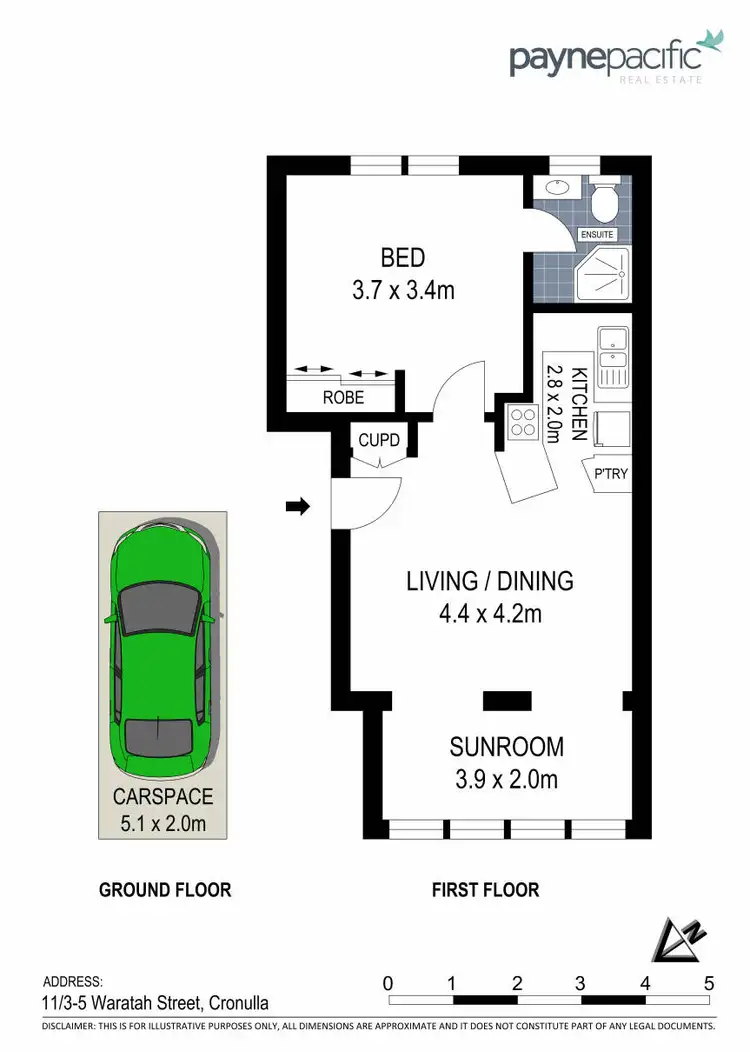 Floorplan of Homely apartment listing, 11/3-5 Waratah Street, Cronulla NSW 2230