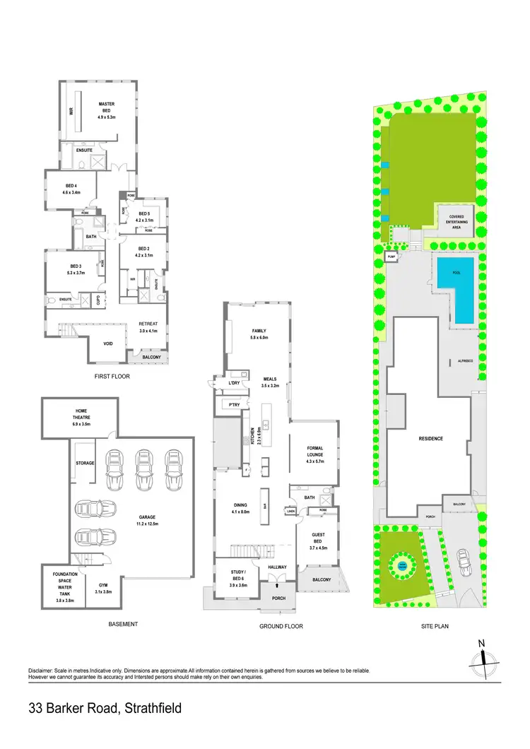 Floorplan of Homely house listing, 33 Barker Road, Strathfield NSW 2135
