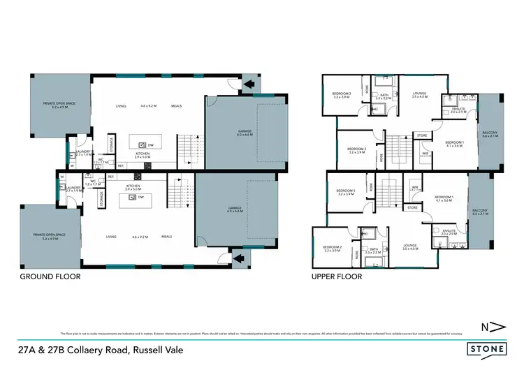 Floorplan of Homely semi-detached listing, 27B Collaery Road, Russell Vale NSW 2517