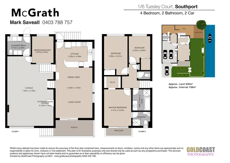 Floorplan of Homely house listing, 1/6 Tuesley Court, Southport QLD 4215