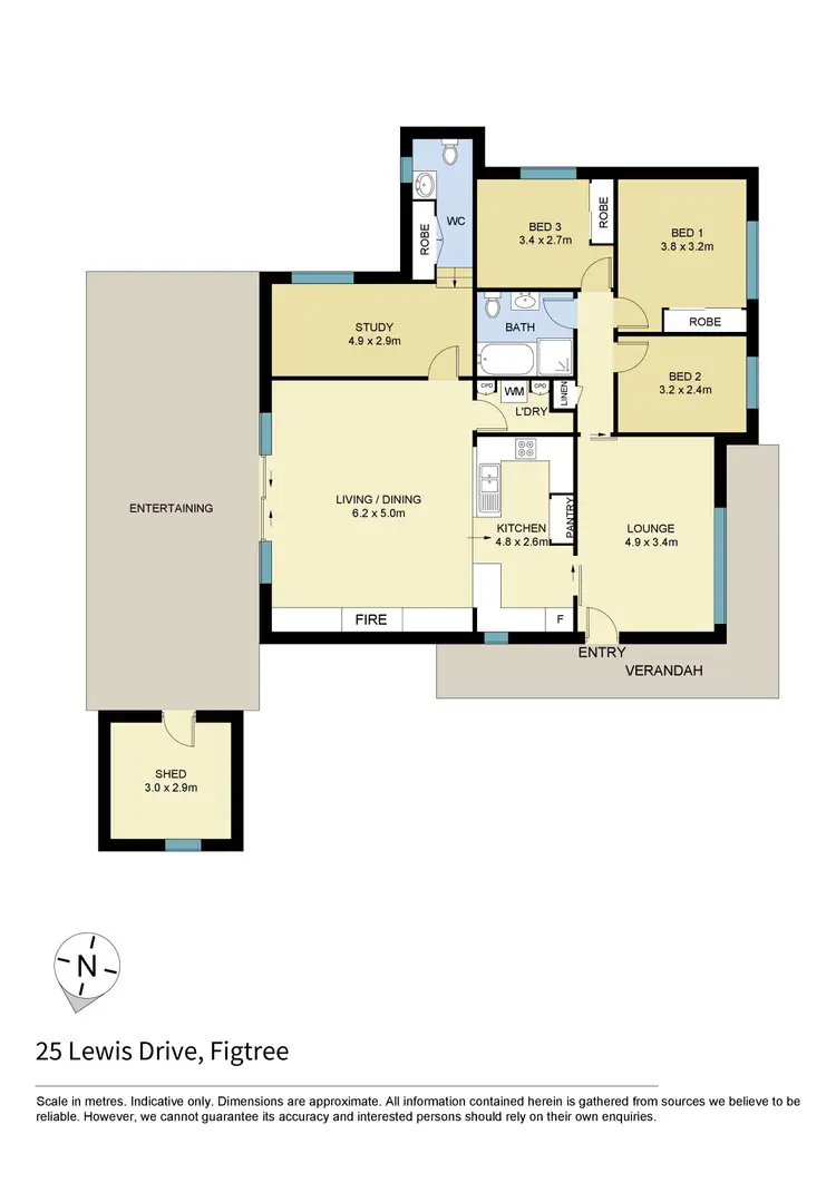 Floorplan of Homely house listing, 25 Lewis Drive, Figtree NSW 2525