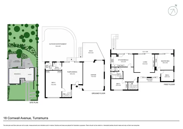 Floorplan of Homely house listing, 18 Cornwall Avenue, Turramurra NSW 2074