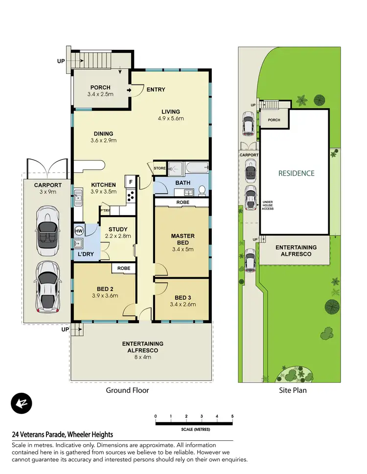 Floorplan of Homely house listing, 24 Veterans Parade, Wheeler Heights NSW 2097