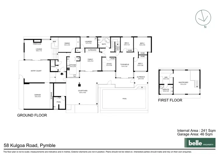 Floorplan of Homely house listing, 58 Kulgoa Road, Pymble NSW 2073