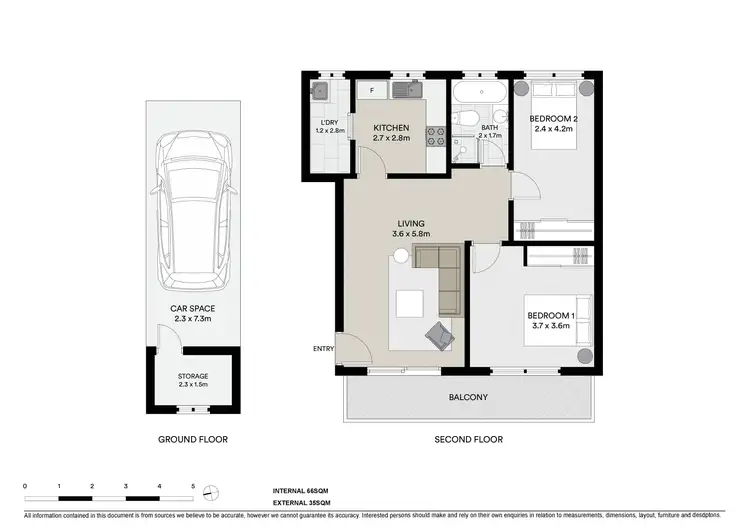 Floorplan of Homely unit listing, 8/50 Thelma Street, Long Jetty NSW 2261