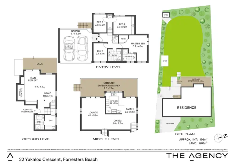 Floorplan of Homely house listing, 22 Yakaloo Crescent, Forresters Beach NSW 2260