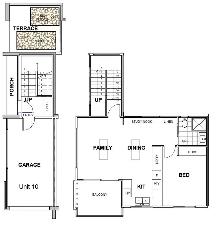 Floorplan of Homely terrace listing, 10/51 Mary Street, Googong NSW 2620