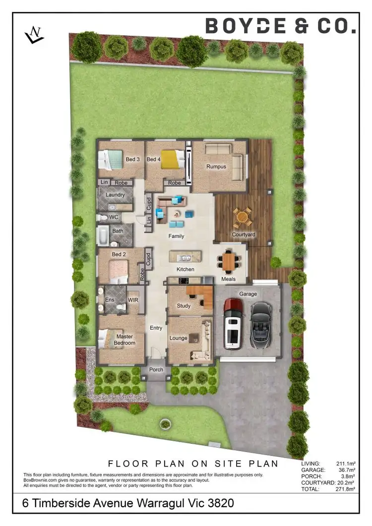 Floorplan of Homely house listing, 6 Timberside Avenue, Warragul VIC 3820