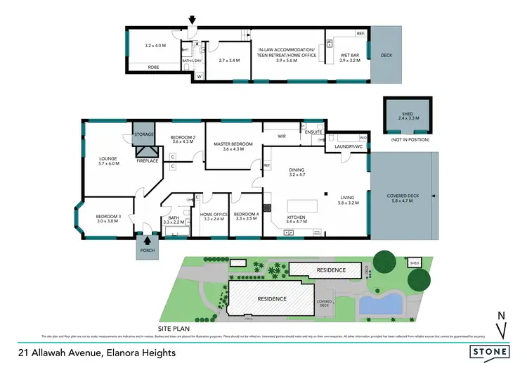 Floorplan of Homely house listing, 21 Allawah Avenue, Elanora Heights NSW 2101