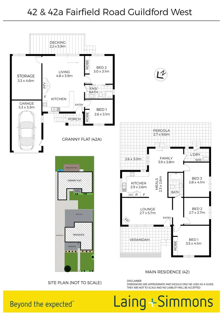 Floorplan of Homely house listing, 42 & 42A Fairfield Road, Guildford NSW 2161