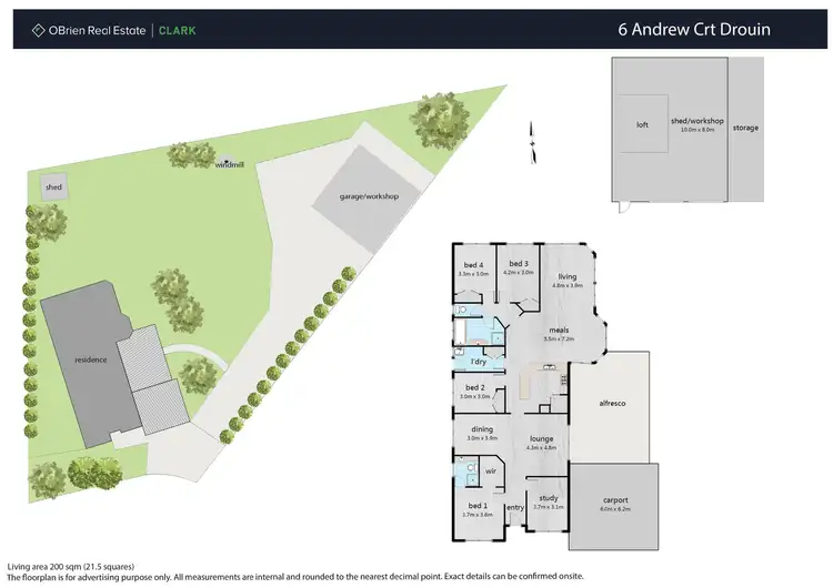 Floorplan of Homely house listing, 6 Andrew Court, Drouin VIC 3818
