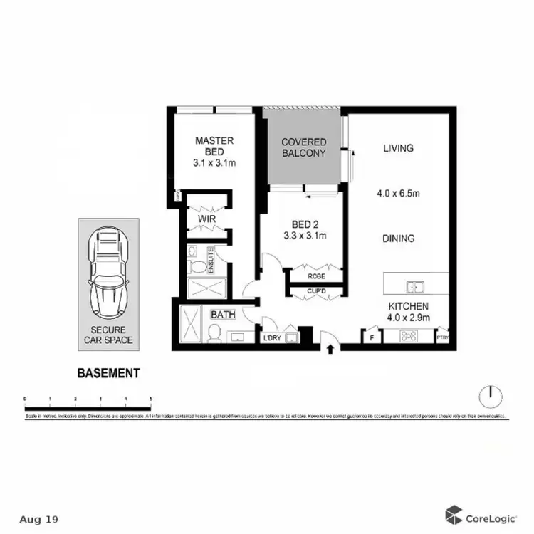 Floorplan of Homely apartment listing, 130 Elizabeth Street, Sydney NSW 2000