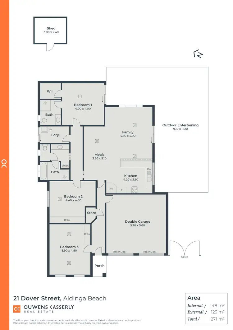 Floorplan of Homely house listing, 21 Dover Street, Aldinga Beach SA 5173