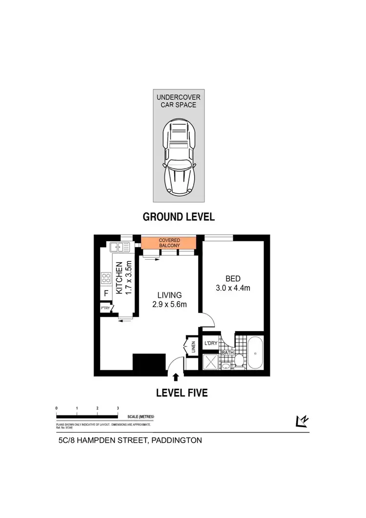 Floorplan of Homely apartment listing, 5C/8 Hampden Street, Paddington NSW 2021
