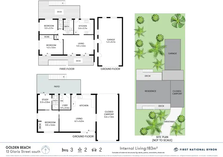 Floorplan of Homely house listing, 13 Gloria Street, South Golden Beach NSW 2483