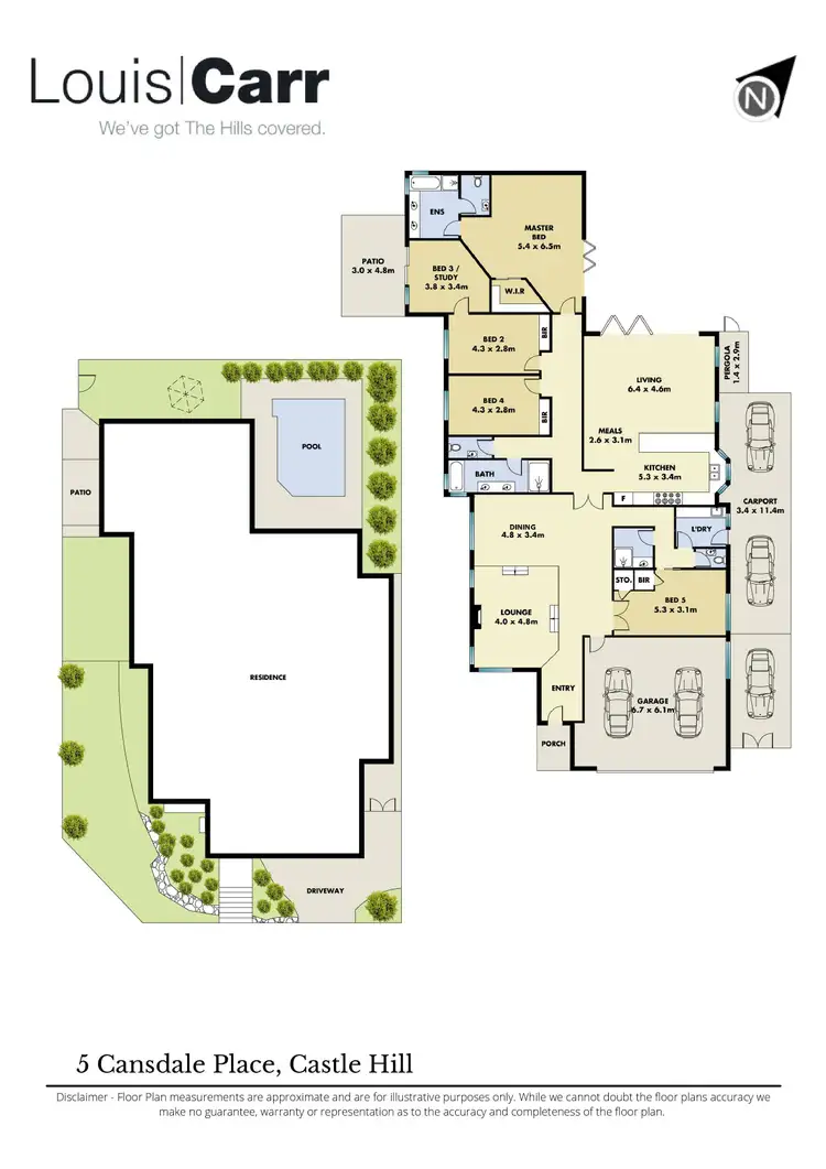 Floorplan of Homely house listing, 5 Cansdale Place, Castle Hill NSW 2154