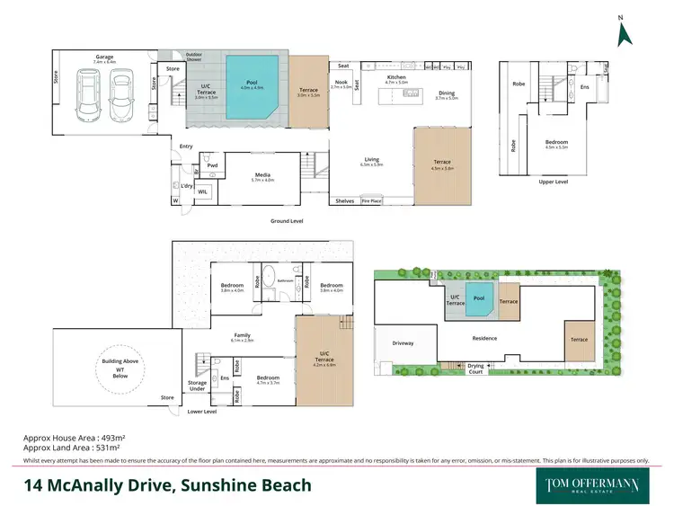 Floorplan of Homely house listing, 14 Mcanally Drive, Sunshine Beach QLD 4567