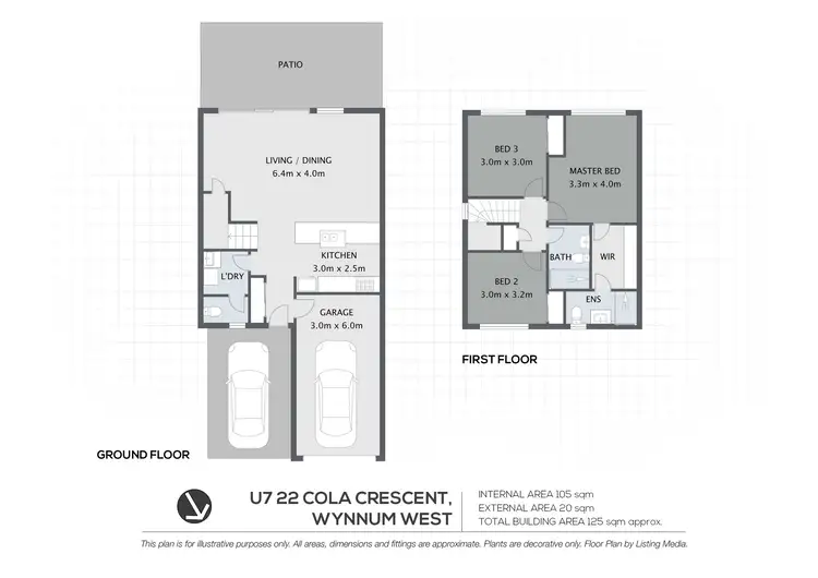 Floorplan of Homely townhouse listing, 7/22 Cola Crescent, Wynnum West QLD 4178
