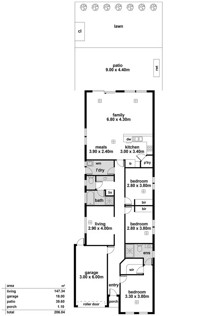 Floorplan of Homely house listing, 328 Railway Terrace, Osborne SA 5017