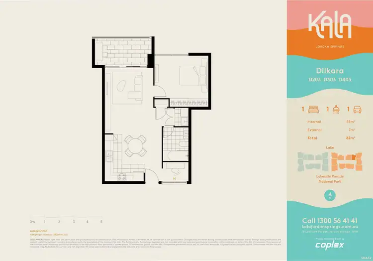 Floorplan of Homely apartment listing, D203/76-94 Lakeside Parade, Jordan Springs NSW 2747