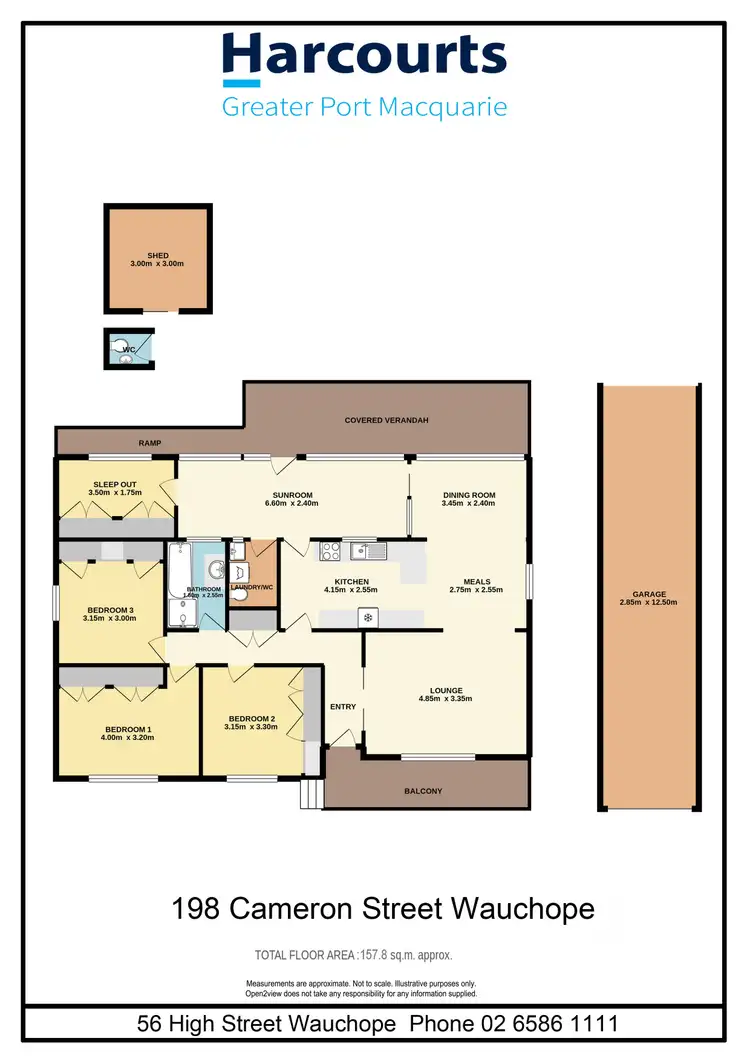 Floorplan of Homely house listing, 198 Cameron Street, Wauchope NSW 2446