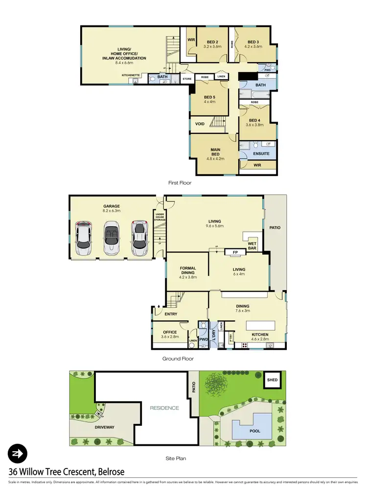 Floorplan of Homely house listing, 36 Willow Tree Crescent, Belrose NSW 2085