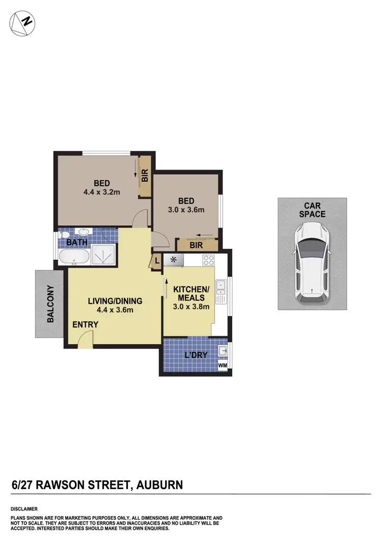 Floorplan of Homely unit listing, 6/27 Rawson Street, Auburn NSW 2144