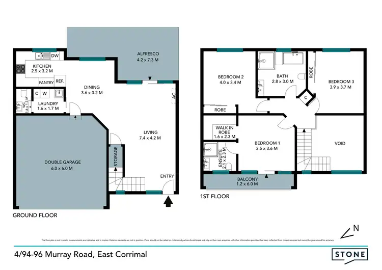 Floorplan of Homely townhouse listing, 4/94-96 Murray Road, East Corrimal NSW 2518