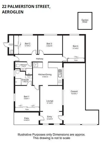 Floorplan of Homely house listing, 22 Palmerston Street, Aeroglen QLD 4870