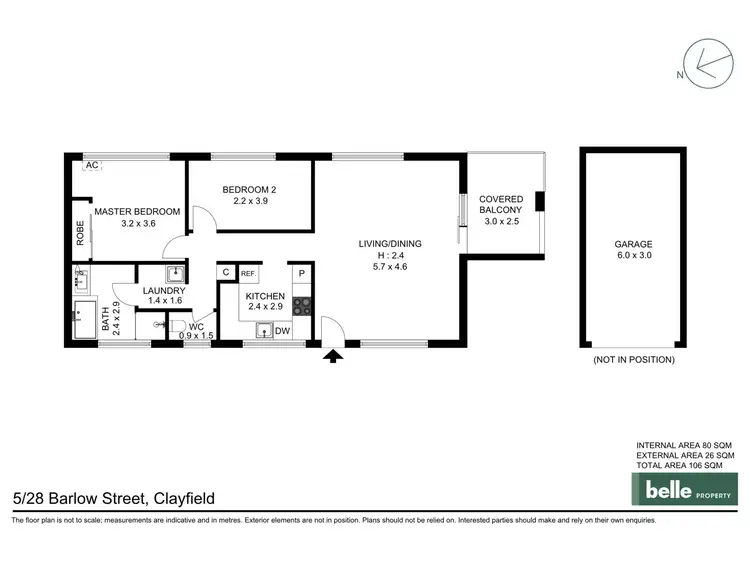 Floorplan of Homely unit listing, 5/28 Barlow Street, Clayfield QLD 4011