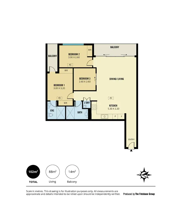 Floorplan of Homely apartment listing, 201/160 Grote Street, Adelaide SA 5000