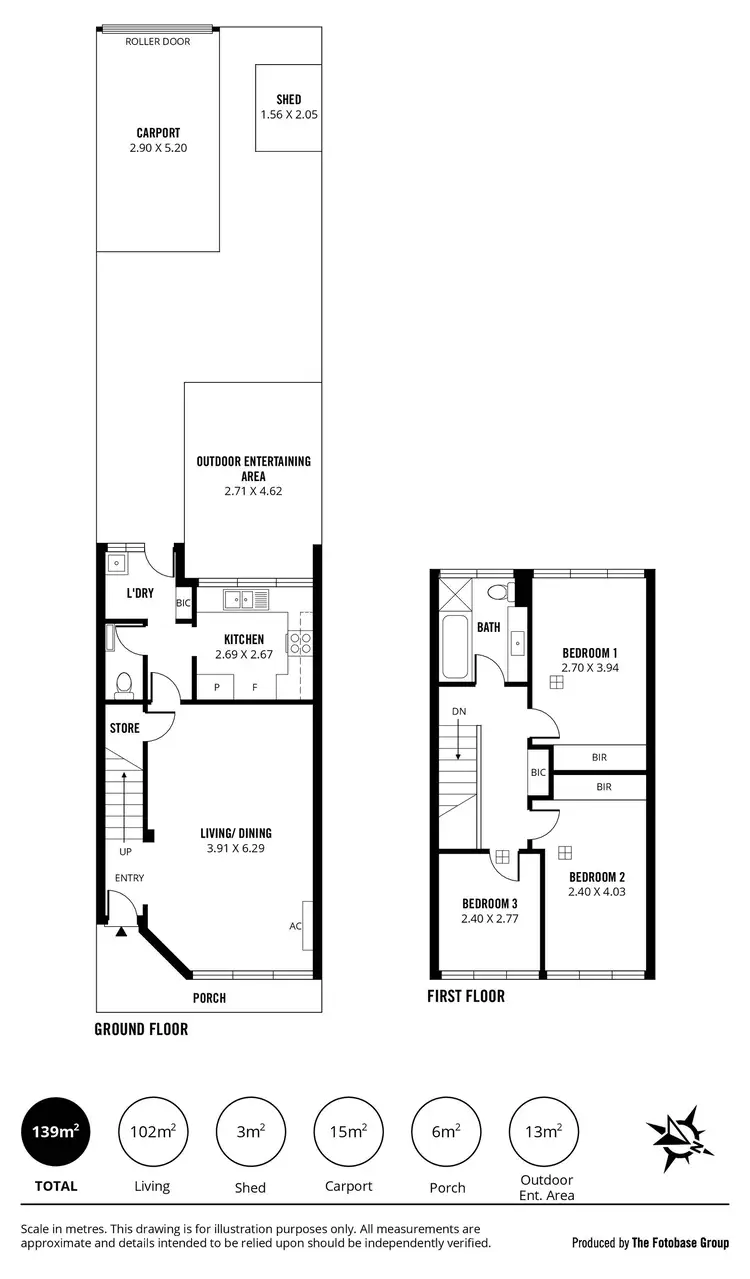 Floorplan of Homely townhouse listing, 41 Halls Place, Adelaide SA 5000