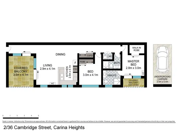 Floorplan of Homely unit listing, 2/36 Cambridge Street, Carina Heights QLD 4152