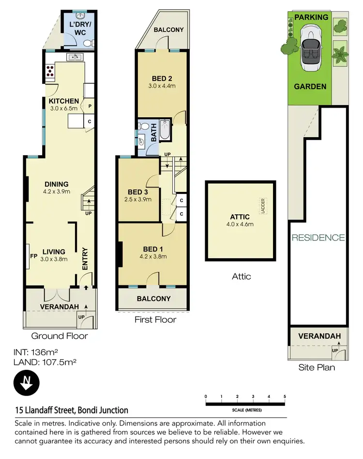 Floorplan of Homely house listing, 15 Llandaff Street, Bondi Junction NSW 2022
