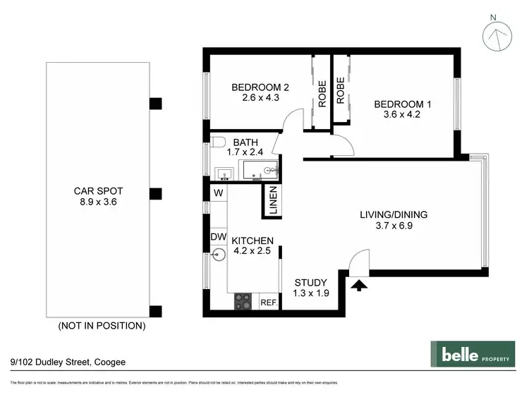 Floorplan of Homely apartment listing, 9/102 Dudley Street, Coogee NSW 2034
