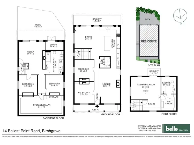 Floorplan of Homely house listing, 14 Ballast Point Road, Birchgrove NSW 2041