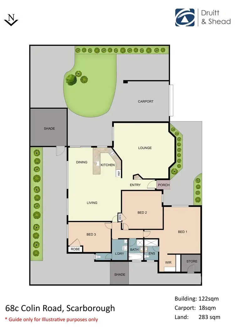Floorplan of Homely villa listing, 68C Colin Road, Scarborough WA 6019