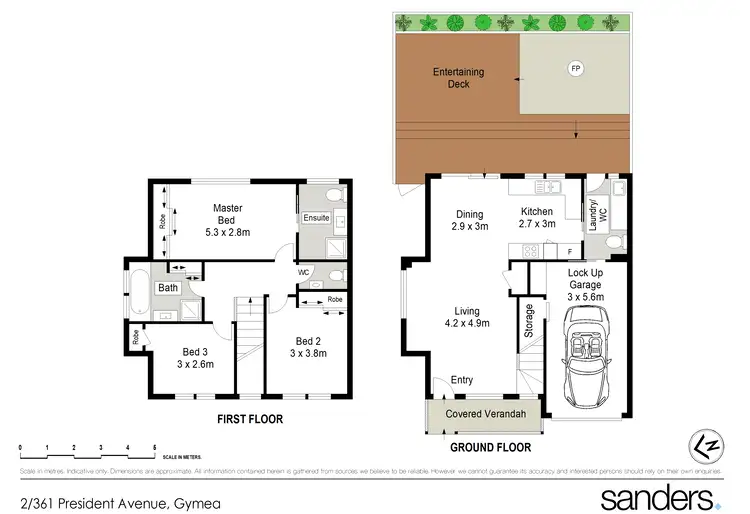 Floorplan of Homely townhouse listing, 2/361-363 President Avenue, Gymea NSW 2227