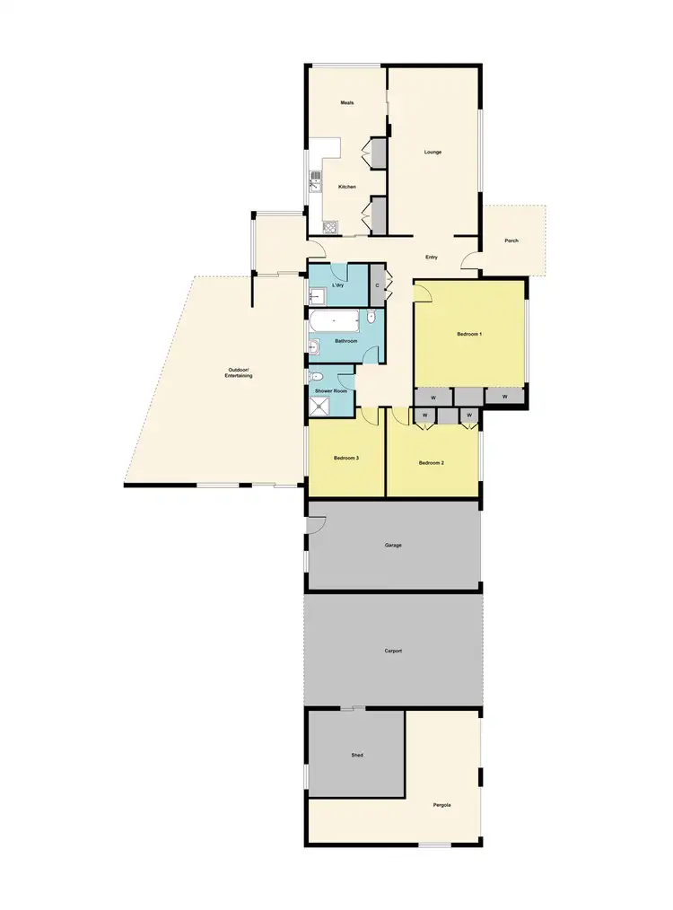 Floorplan of Homely house listing, 48 Marie Crescent, Wendouree VIC 3355