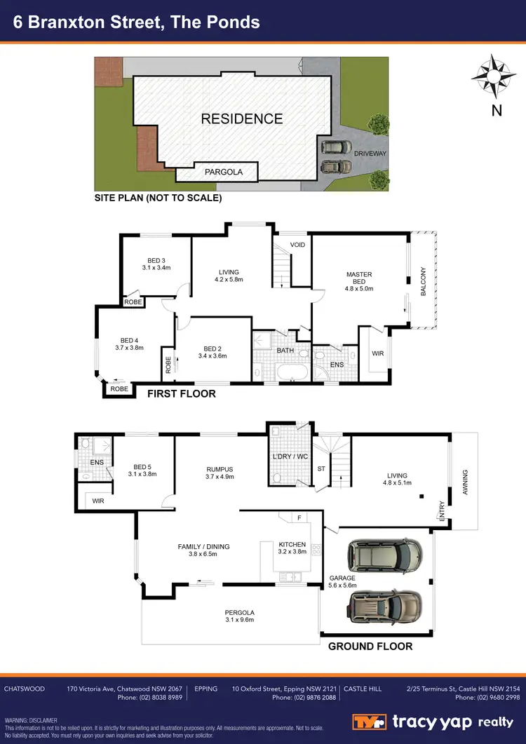 Floorplan of Homely house listing, 6 Branxton Street, The Ponds NSW 2769